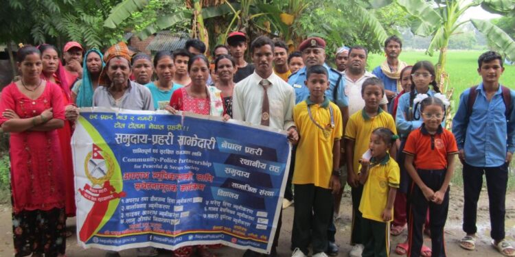 गाउँमा आत्महत्या न्यूनीकरण गर्न प्रहरी अभियान