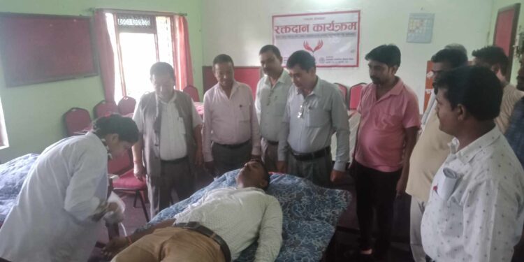 सनशाईनको २५ औं वार्षिकोत्सवको पुर्व सन्ध्यामा रक्तदान