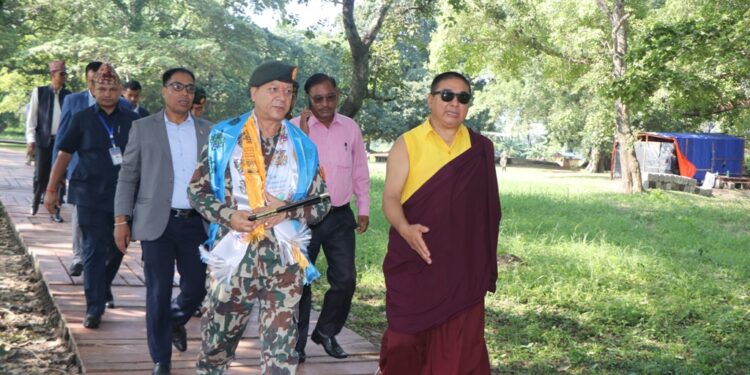 उपाध्यक्ष डा लामाले तिलौराकोट सरसफाईमा खटिएका सेनालाई दिए धन्यवाद