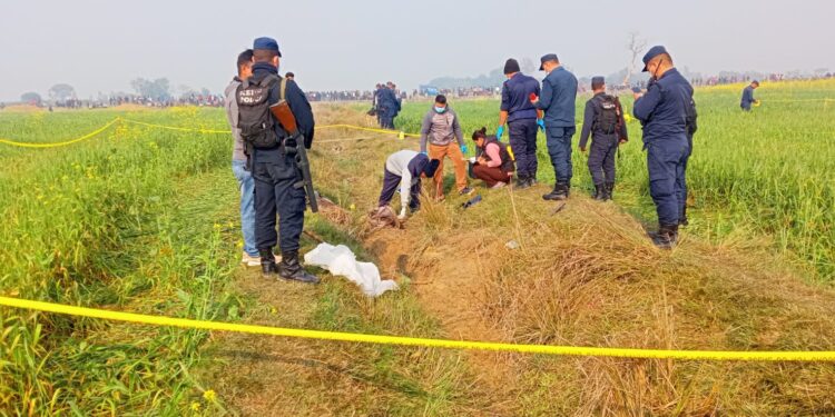 टाउको छिनालेर कुलोमा खाल्टो बनाई गाडिएको अवस्थामा शव फेला