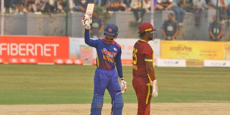 आशिफ शेखको वेस्टइन्डिजविरुद्ध अर्धशतक