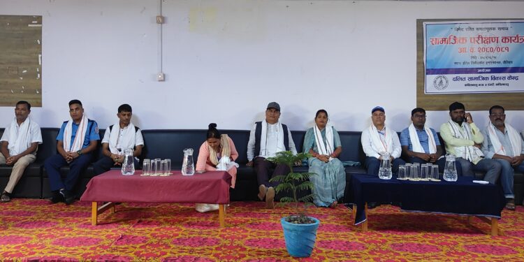 दलित सामाजिक बिकास केन्द्रको सामाजिक परिक्षण