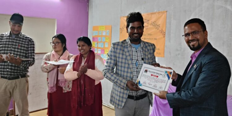 युवाहरुलाई तिन दिने नेतृत्व विकास तथा क्षमता अभिबृद्धि सम्बन्धि तालिम