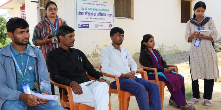 विजयनगरमा पोषण लेखाजोखा अभियान