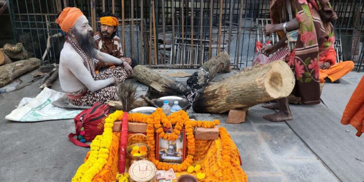 पशुपतिनाथमा दर्शनार्थीसहित साधुसन्तहरूको घुइँचो