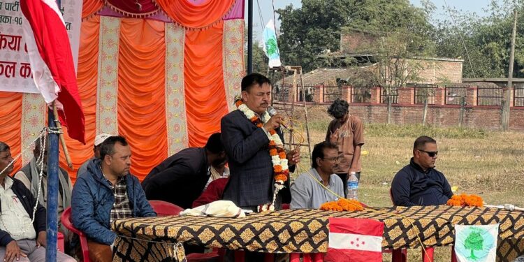 बुद्धभूमि–१० मा कांग्रेस उम्मेदवार आचार्यको चुनावी भेटघाट कार्यक्रम